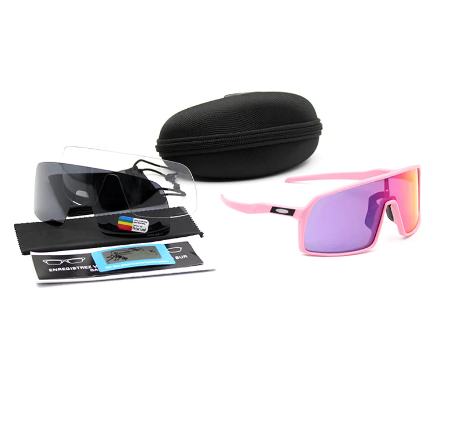 Athletic Polarized Cycling Sunglasses – Sleek, Lightweight