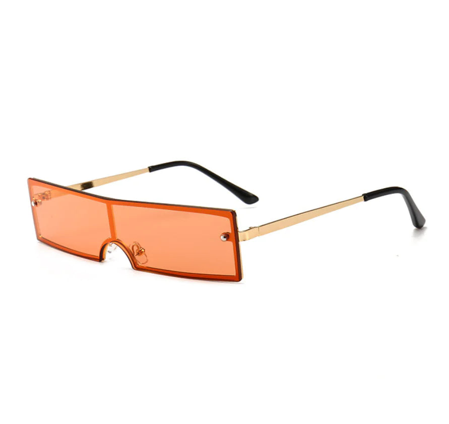 Y2K Rectangular Sunglasses – Trendy Women’s Slim Frame Retro Glasses