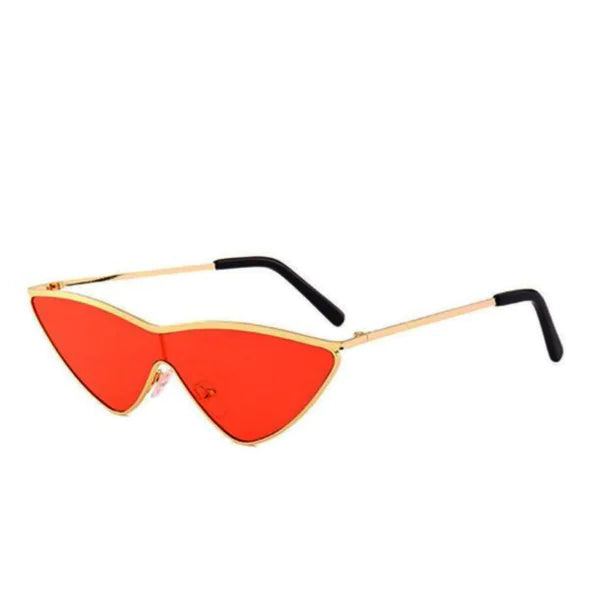 Sleek Metal Frame Cat-Eye Shades – Bold Streetwear Eyewear