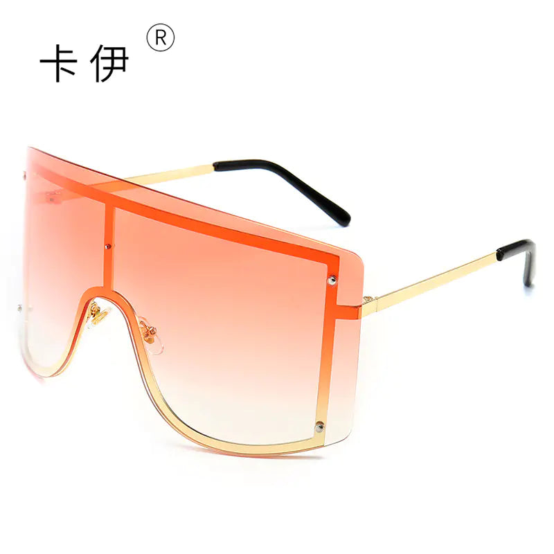 New Fashion Oversized Sunglasses with Colorful Frames