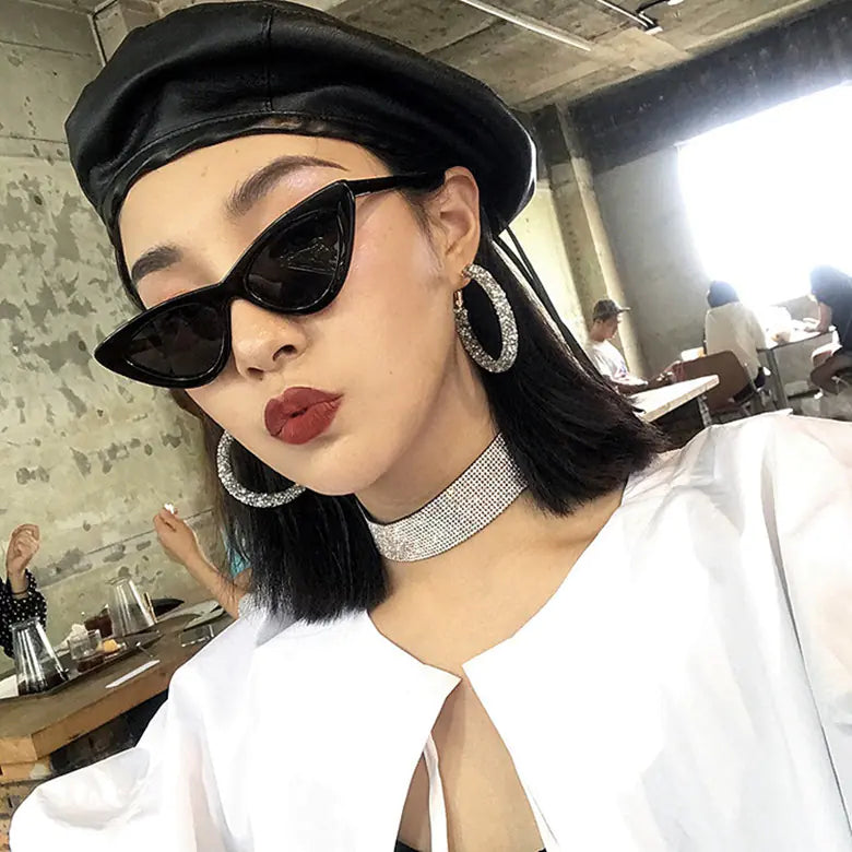 ClawBack Cat Eye Hip Hop Sunglasses for Women - Retro Style