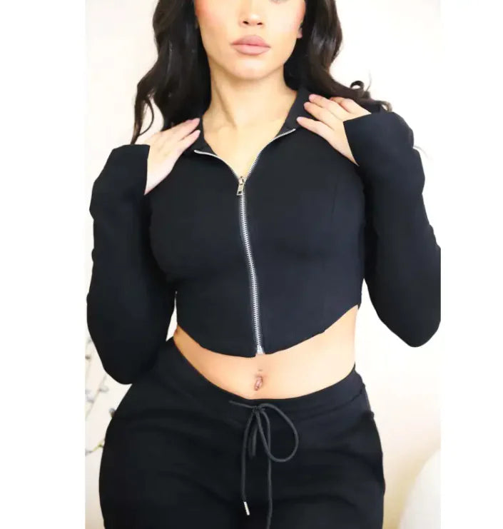 High-Waist Utility Cargo Pants