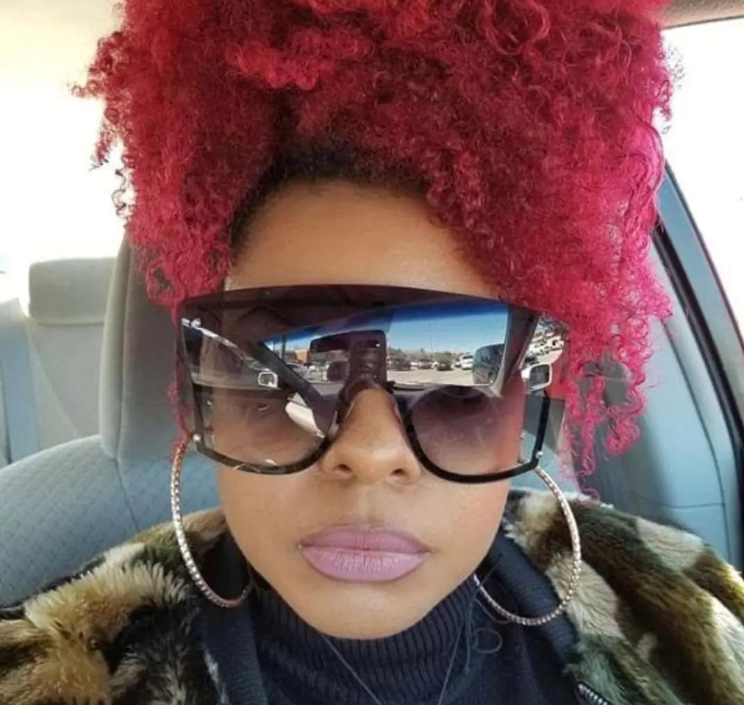 New Fashion Oversized Sunglasses with Colorful Frames