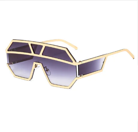 Bold Geometric Sunglasses -High-Fashion UV Protection Shades
