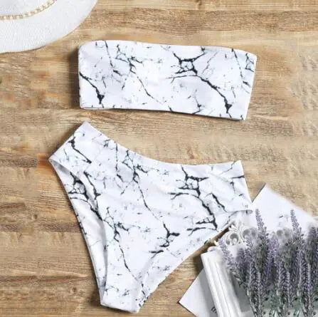 Two-Piece Swimsuit Set - Bikini Beachwear