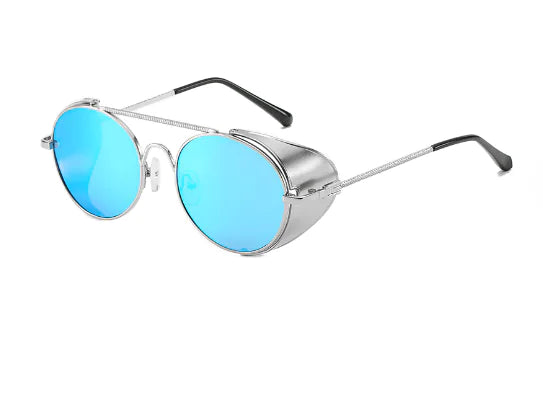 Classic Steampunk Round Sunglasses for Men and Women