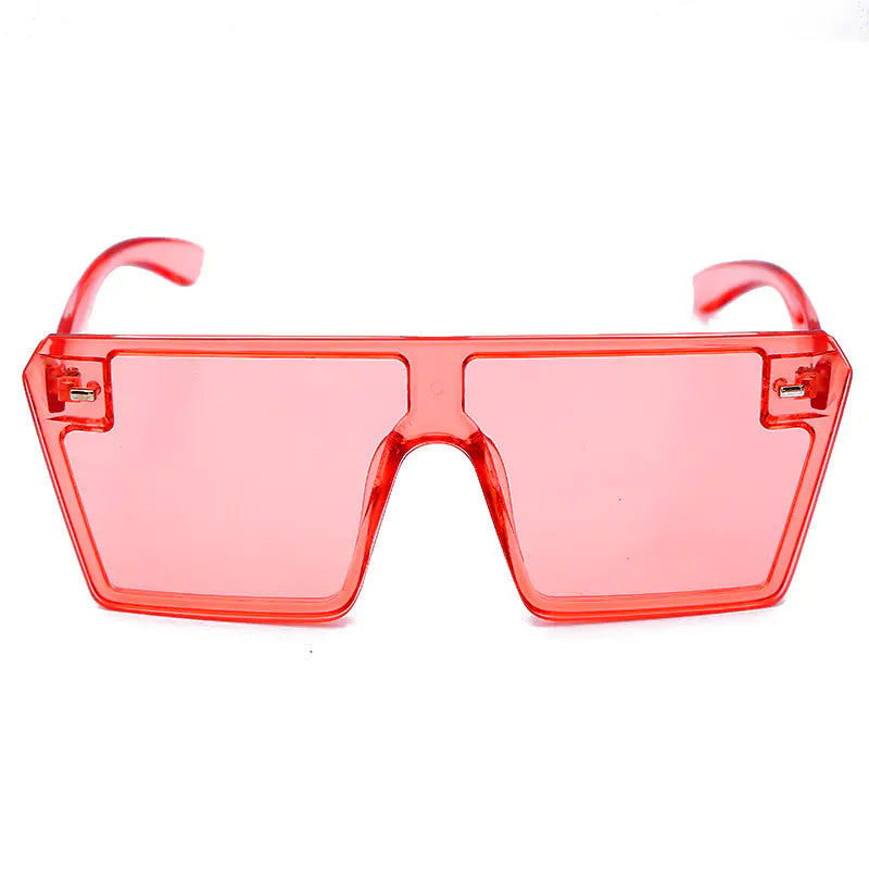 Candy Color Square Frame Sunglasses