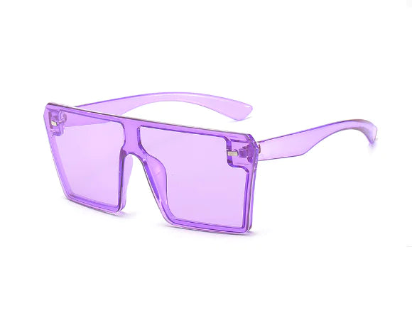 Candy Color Square Frame Sunglasses