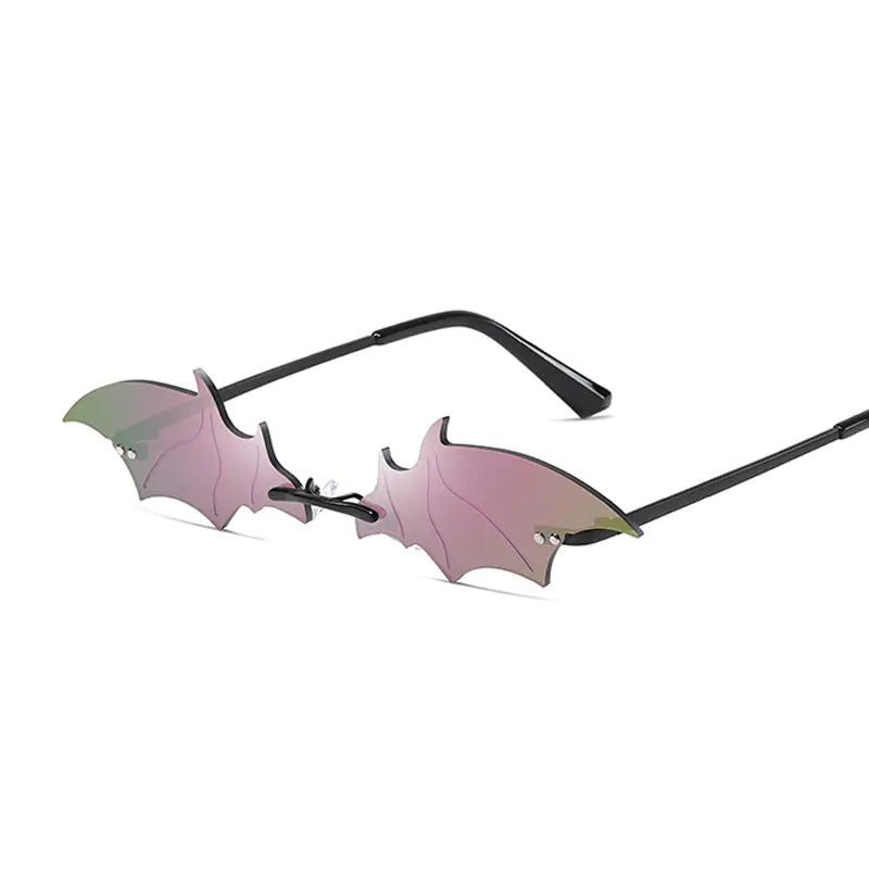 Fashion Rimless Batwing Sunglasses for Men and Women