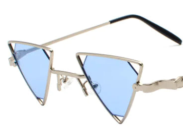 New Punk Style Triangle Sunglasses with Metal Frame