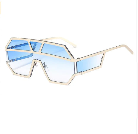 Bold Geometric Sunglasses -High-Fashion UV Protection Shades