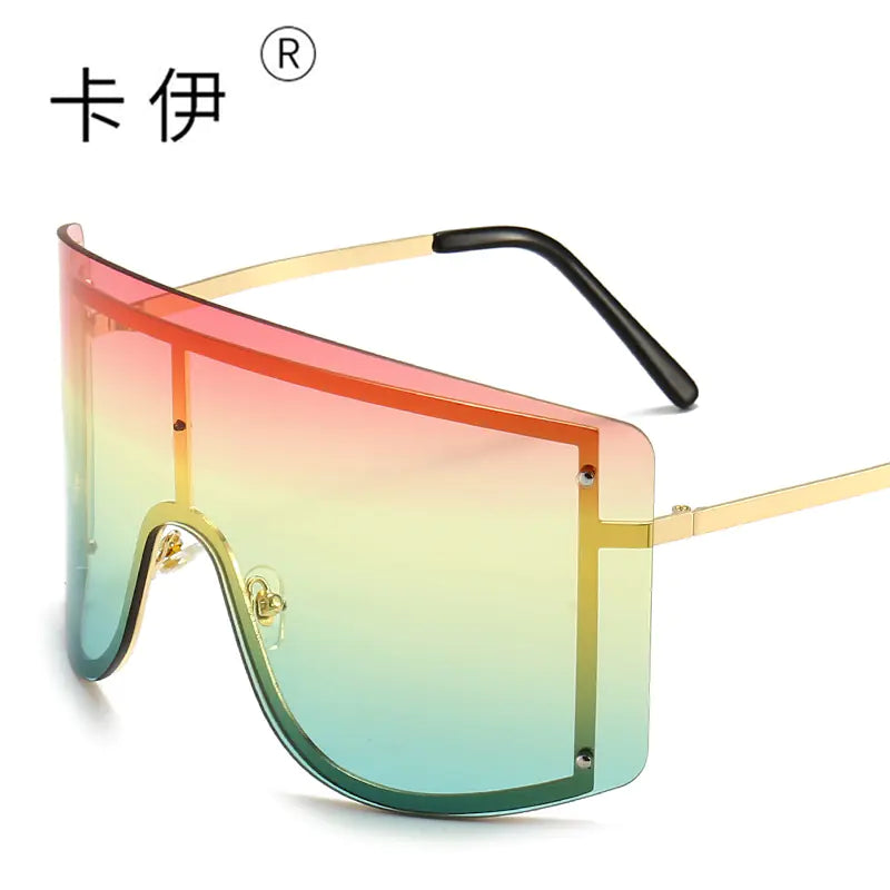 New Fashion Oversized Sunglasses with Colorful Frames