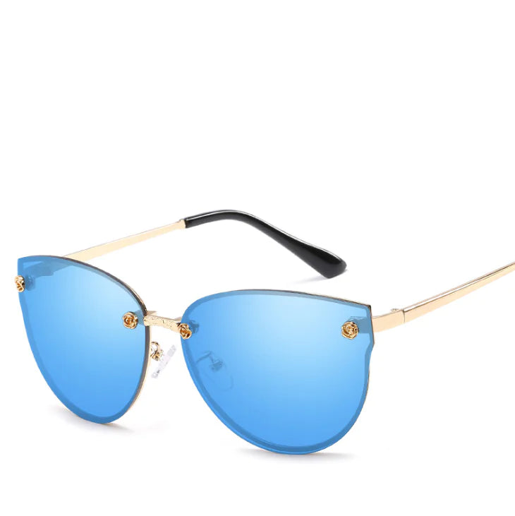 Colored Film Sunglasses with Metal Frame