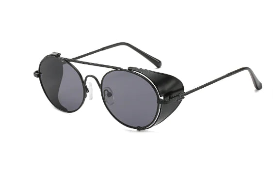 Classic Steampunk Round Sunglasses for Men and Women