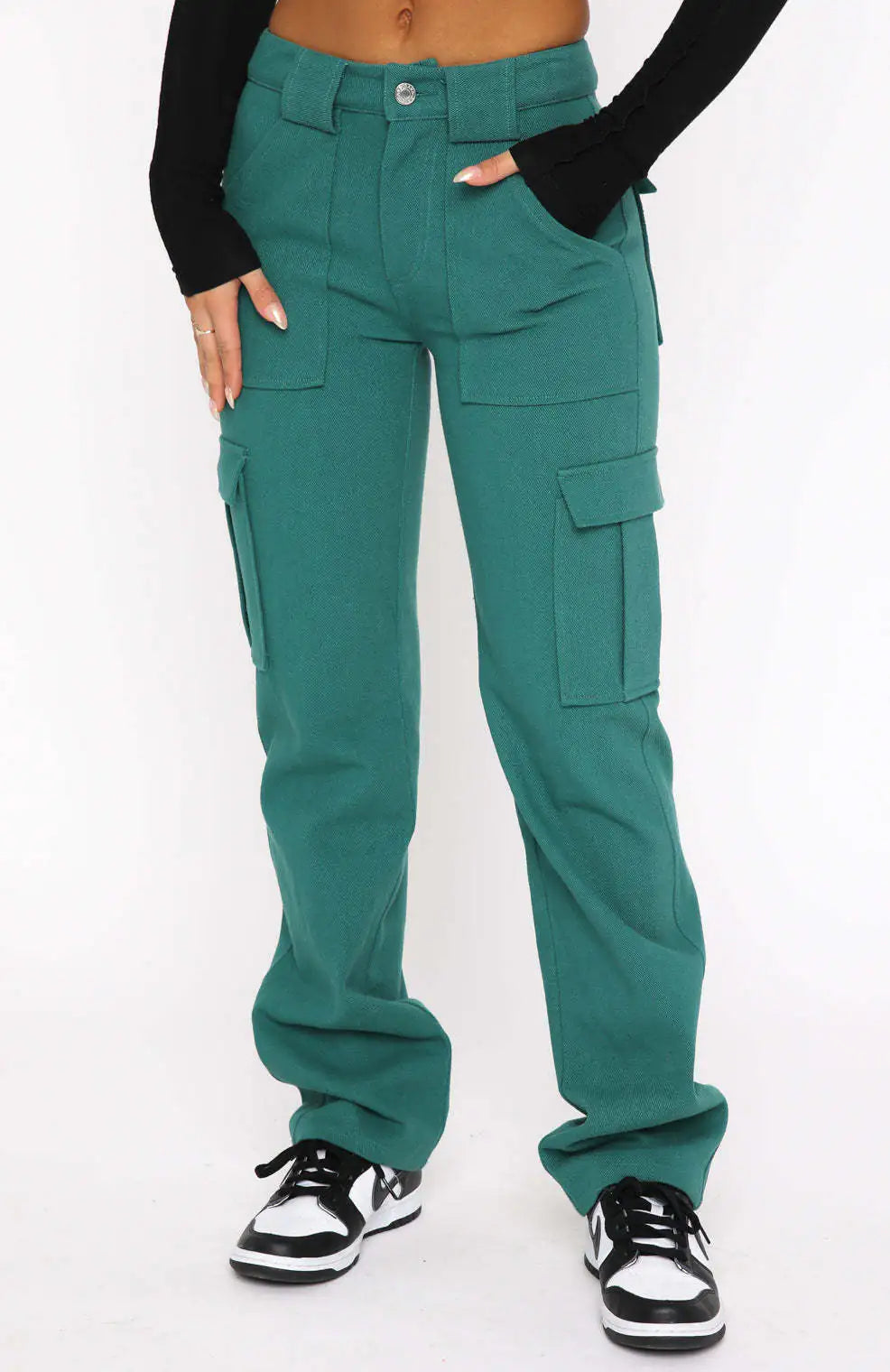 Run the Streets Loose Fit Jeans – Emerald