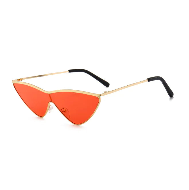 Sleek Metal Frame Cat-Eye Shades – Bold Streetwear Eyewear