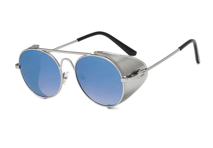Classic Steampunk Round Sunglasses for Men and Women
