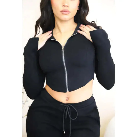 High-Waist Utility Cargo Pants