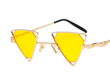 New Punk Style Triangle Sunglasses with Metal Frame
