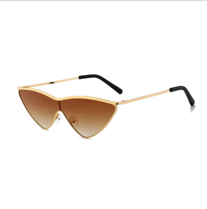 Sleek Metal Frame Cat-Eye Shades – Bold Streetwear Eyewear