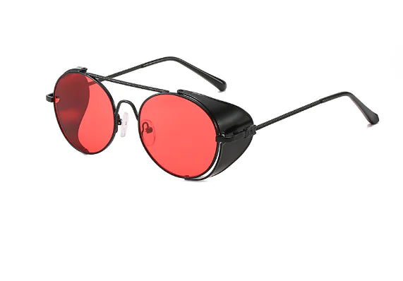Classic Steampunk Round Sunglasses for Men and Women