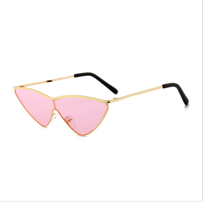 Sleek Metal Frame Cat-Eye Shades – Bold Streetwear Eyewear