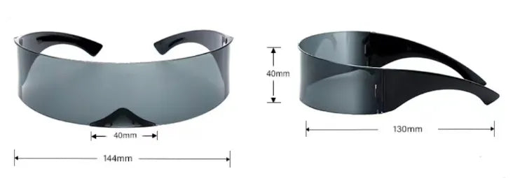 Single Strip Visor Sunglasses – Bold Rave Eyewear