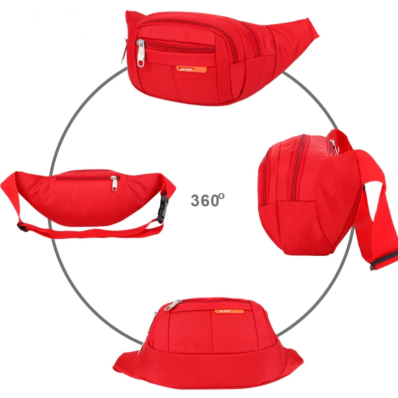 Men's Adjustable Fanny Pack with Multiple Functions