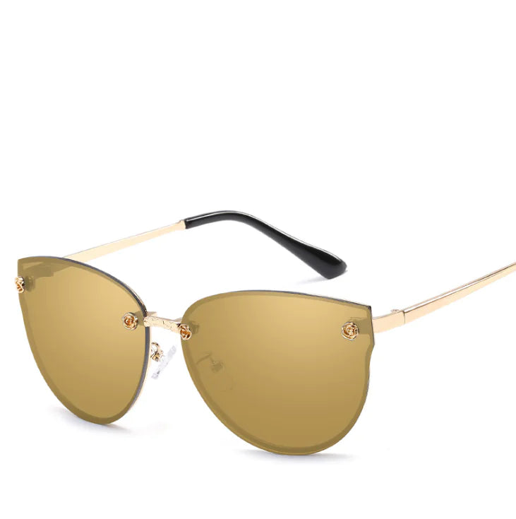Colored Film Sunglasses with Metal Frame