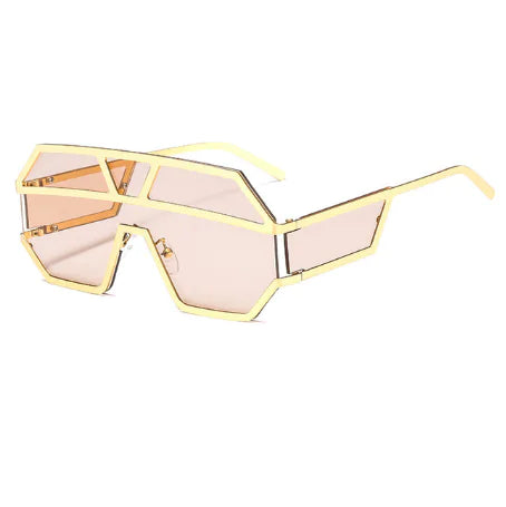 Bold Geometric Sunglasses -High-Fashion UV Protection Shades