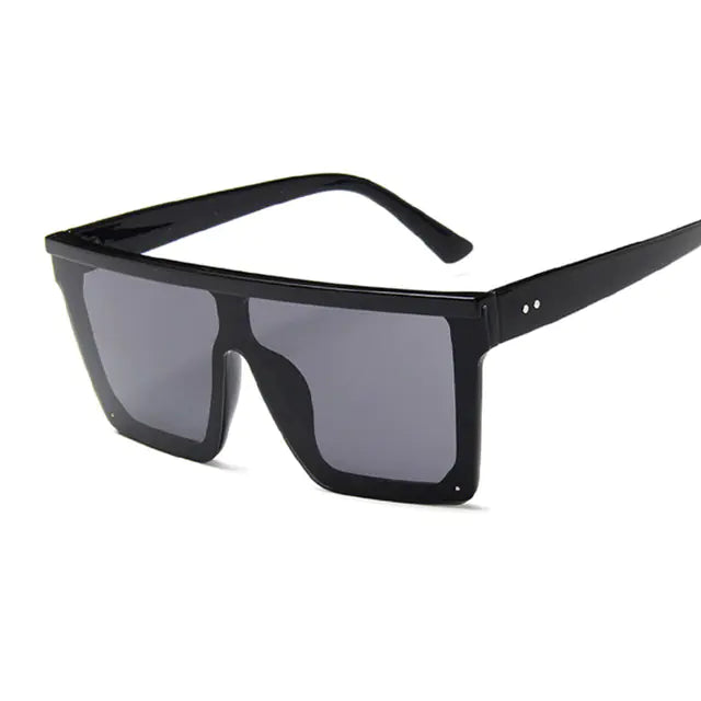 Oversized Black Square Sunglasses – Unisex Fashion Shades for Men & Women