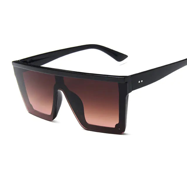 Oversized Black Square Sunglasses – Unisex Fashion Shades for Men & Women