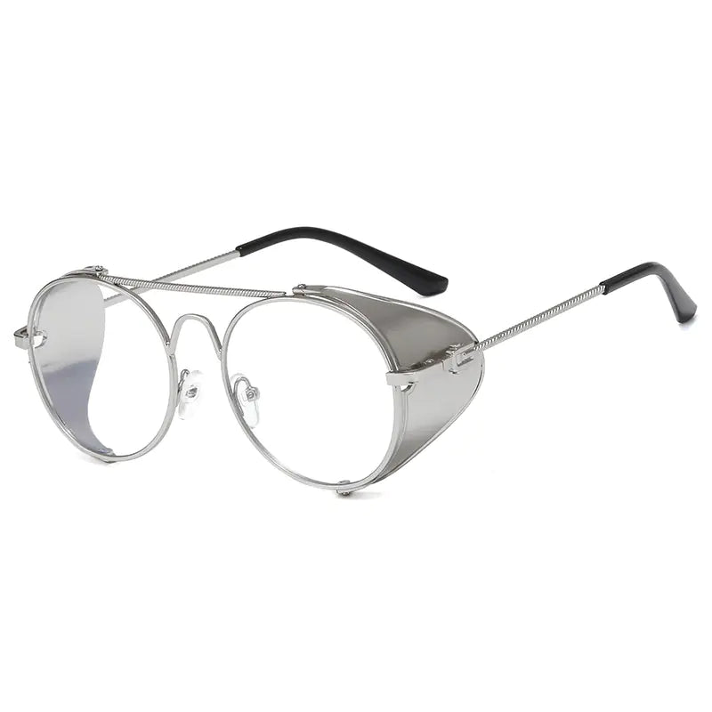 Classic Steampunk Round Sunglasses for Men and Women