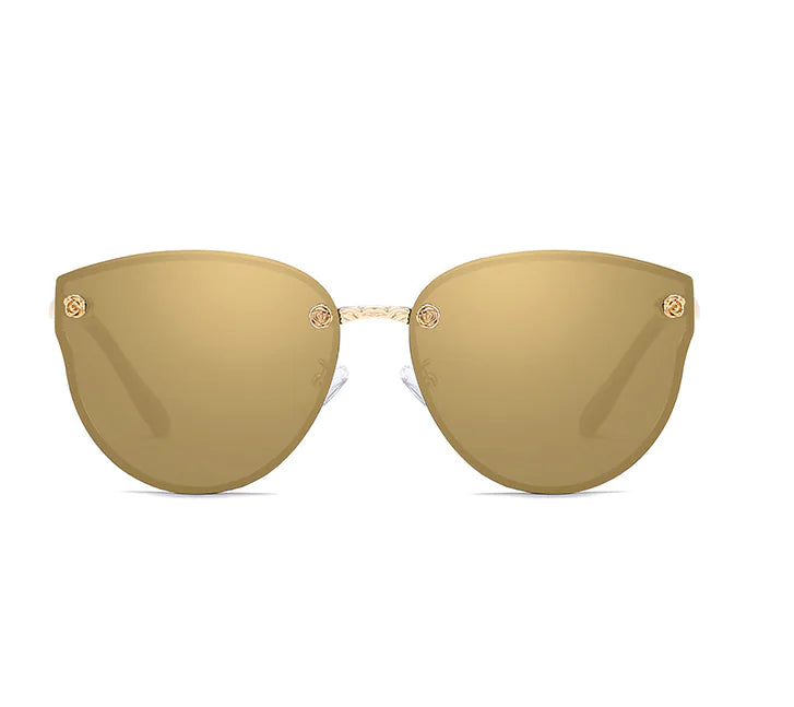Colored Film Sunglasses with Metal Frame