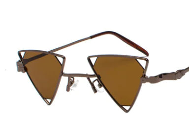 New Punk Style Triangle Sunglasses with Metal Frame