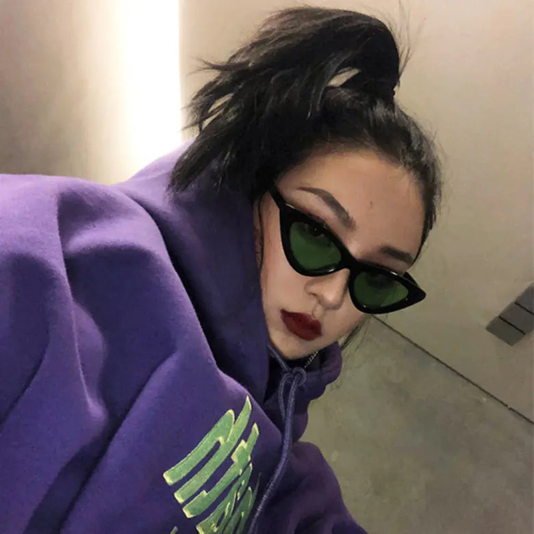 ClawBack Cat Eye Hip Hop Sunglasses for Women - Retro Style