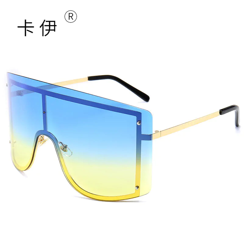 New Fashion Oversized Sunglasses with Colorful Frames