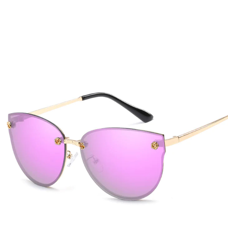 Colored Film Sunglasses with Metal Frame
