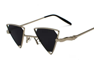 New Punk Style Triangle Sunglasses with Metal Frame