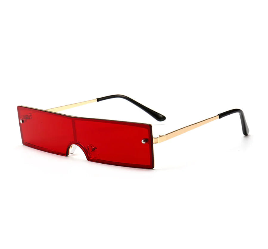 Y2K Rectangular Sunglasses – Trendy Women’s Slim Frame Retro Glasses