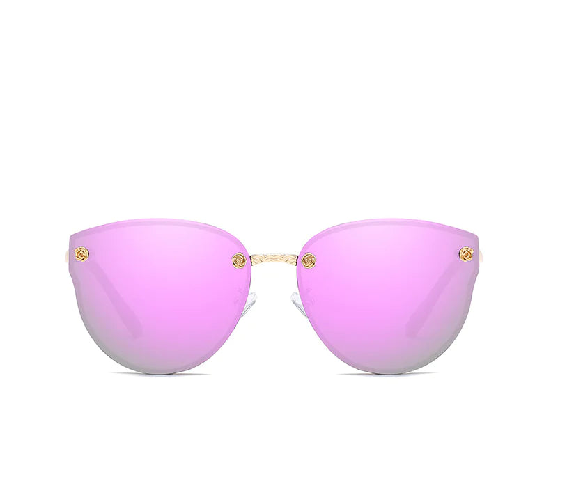 Colored Film Sunglasses with Metal Frame